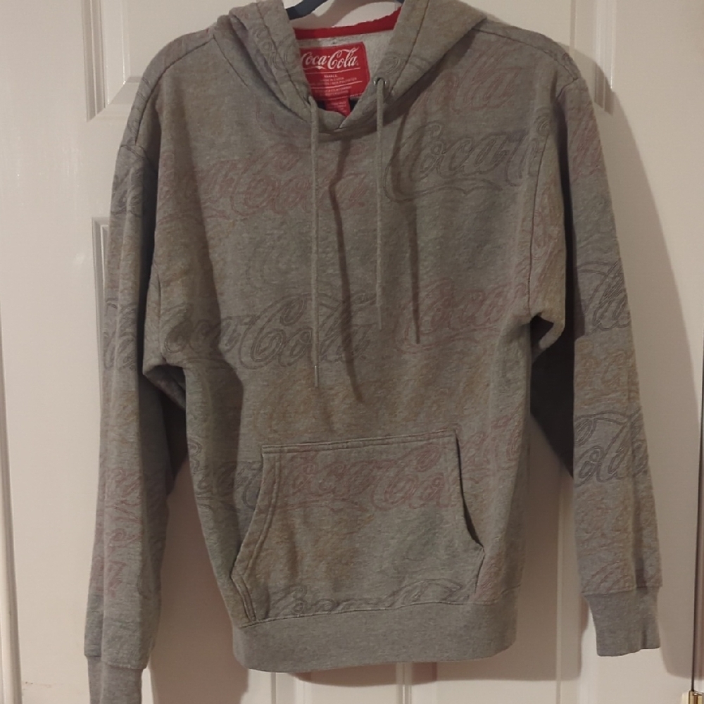 Coca Cola Heather Gray Hoodie for Men